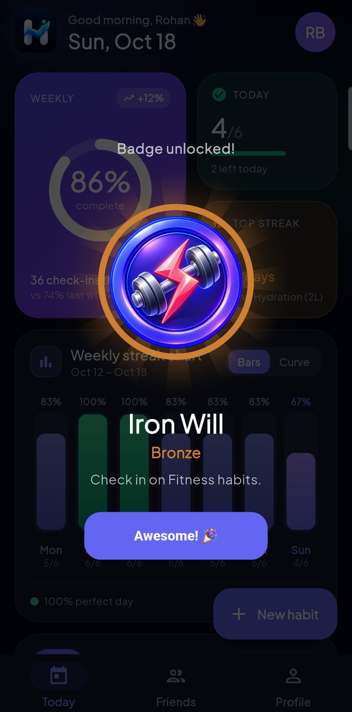 Badge unlocked
